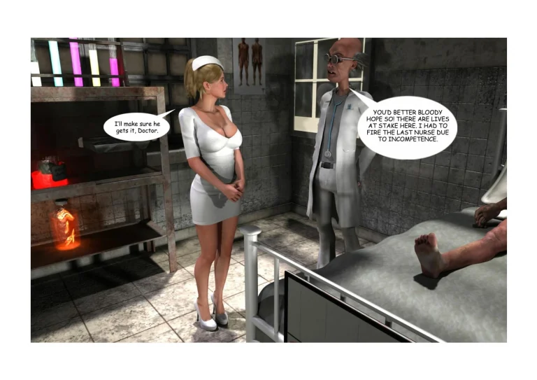Holly's Freaky Encounters - Night Shift Nurse porn comic picture 5
