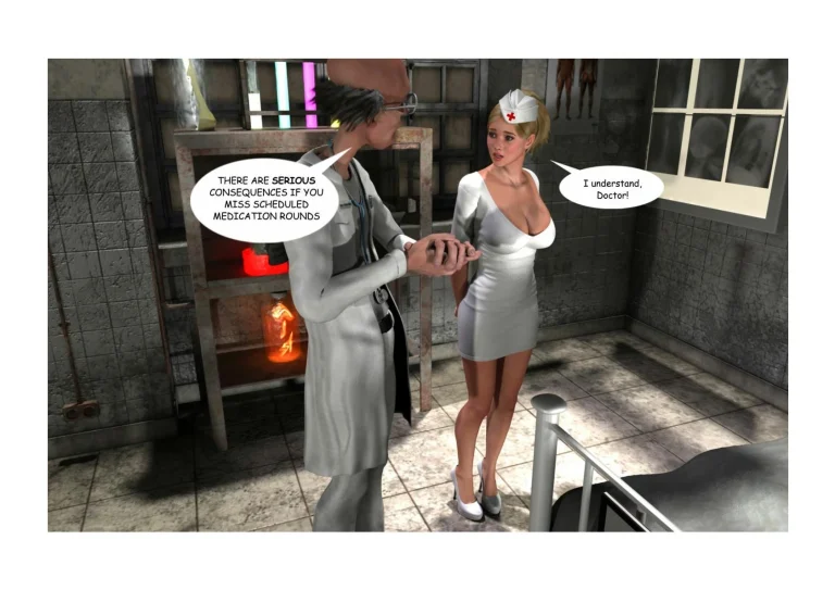 Holly's Freaky Encounters - Night Shift Nurse porn comic picture 7