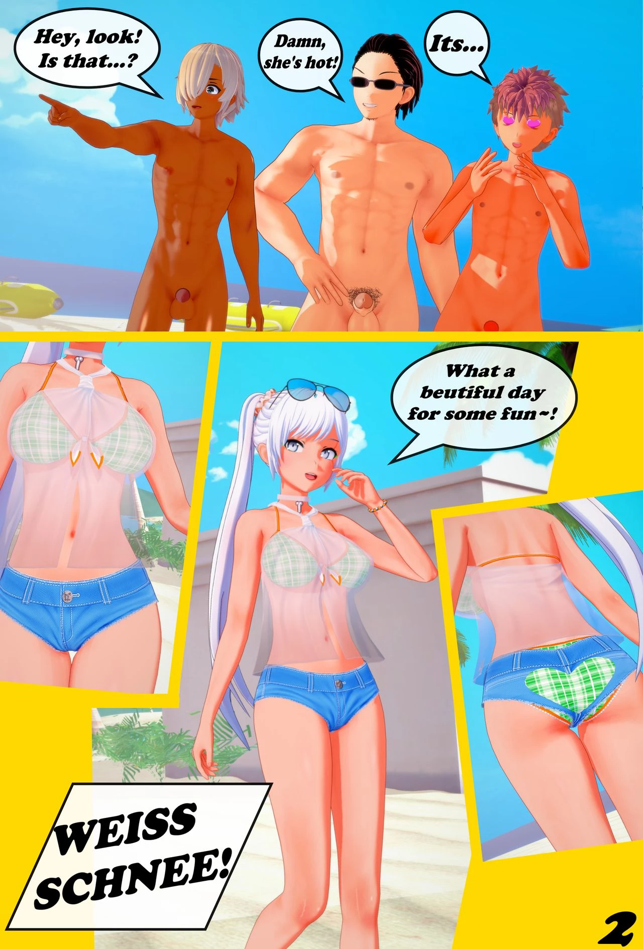HOT SUMMER LOVE~! porn comic picture 3