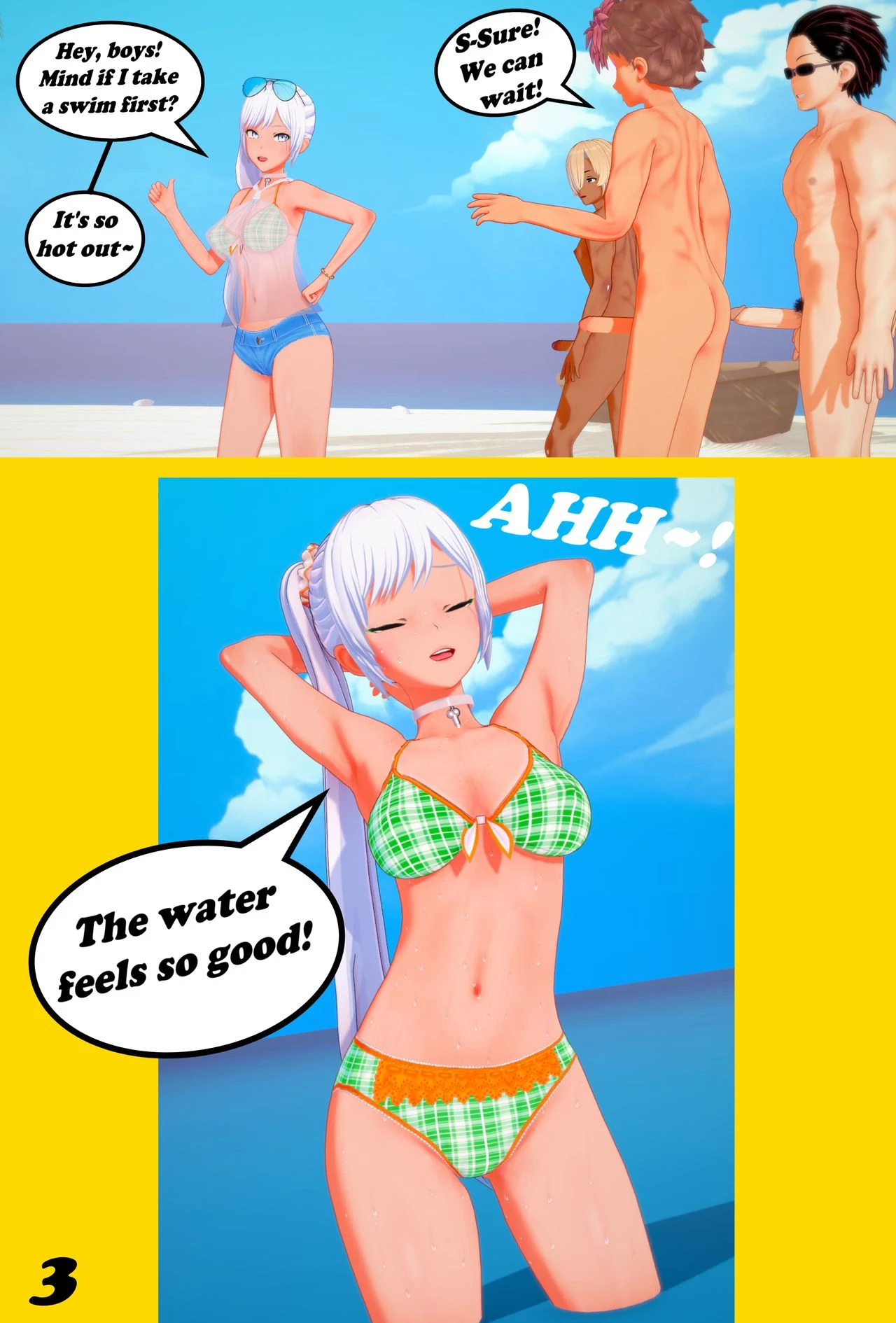 HOT SUMMER LOVE~! porn comic picture 4