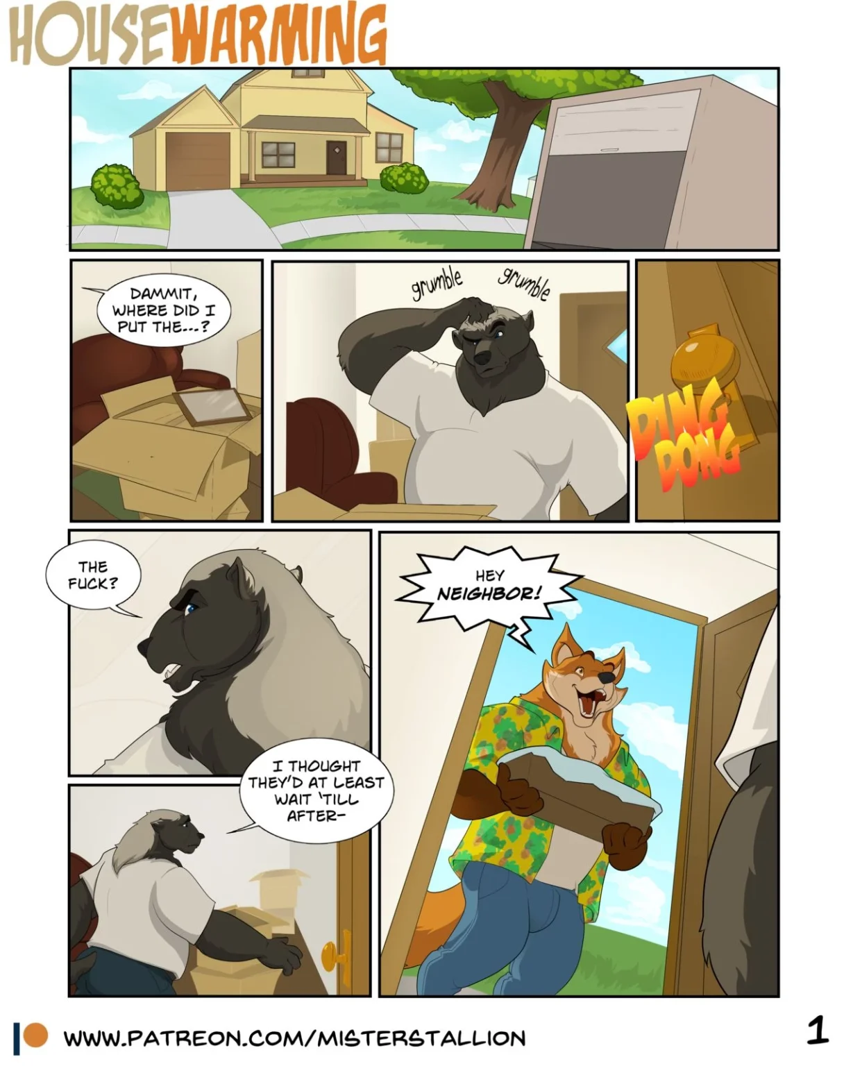 Housewarming porn comic picture 1