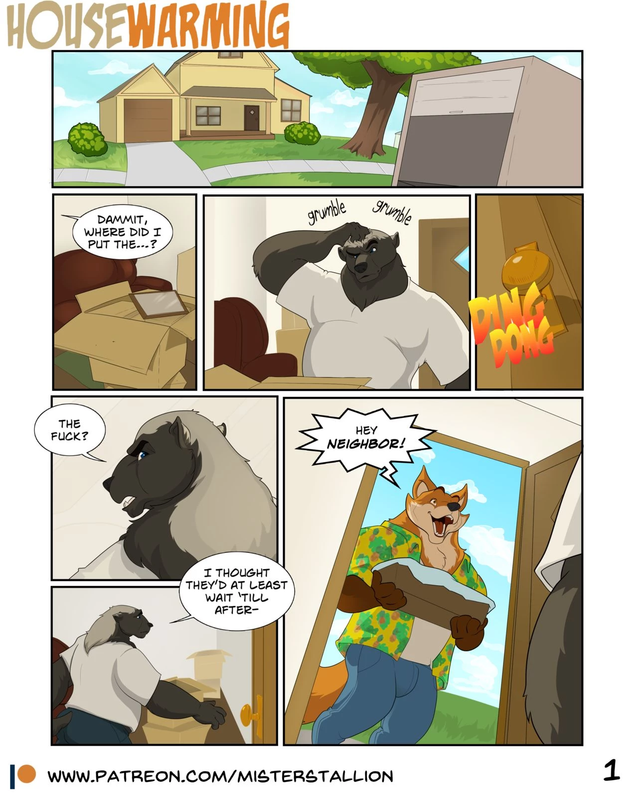 Housewarming porn comic picture 1