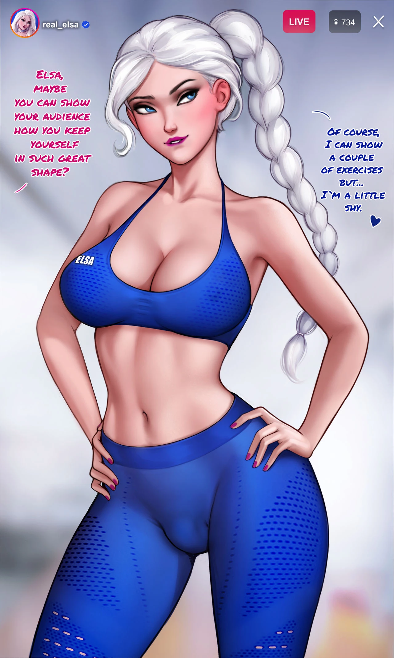 How to train your ass with Elsa (shemale) porn comic picture 3