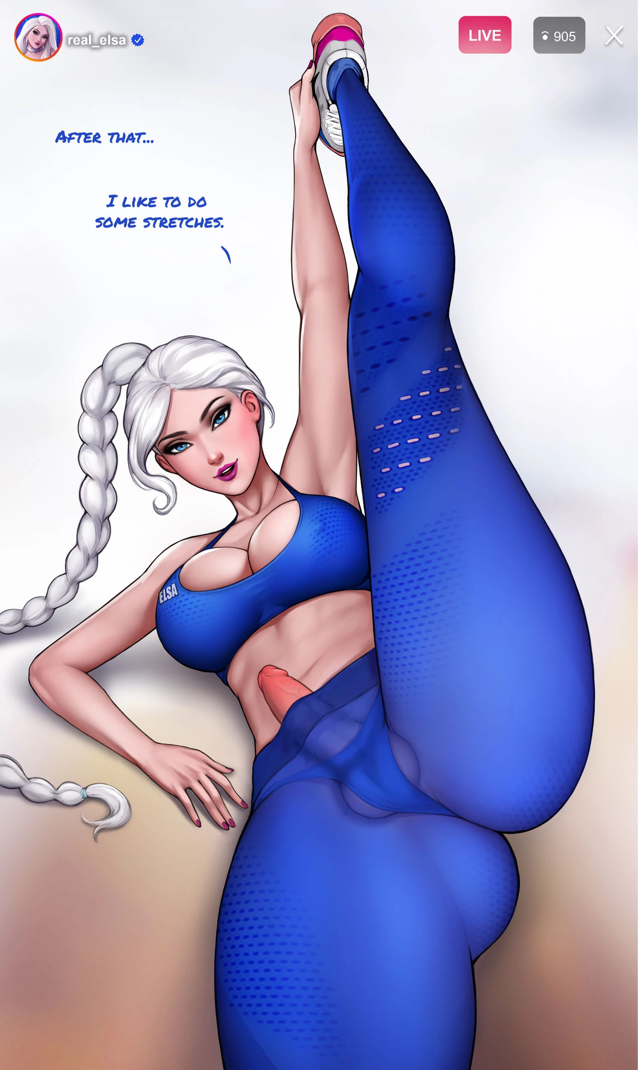 How to train your ass with Elsa (shemale) porn comic picture 7