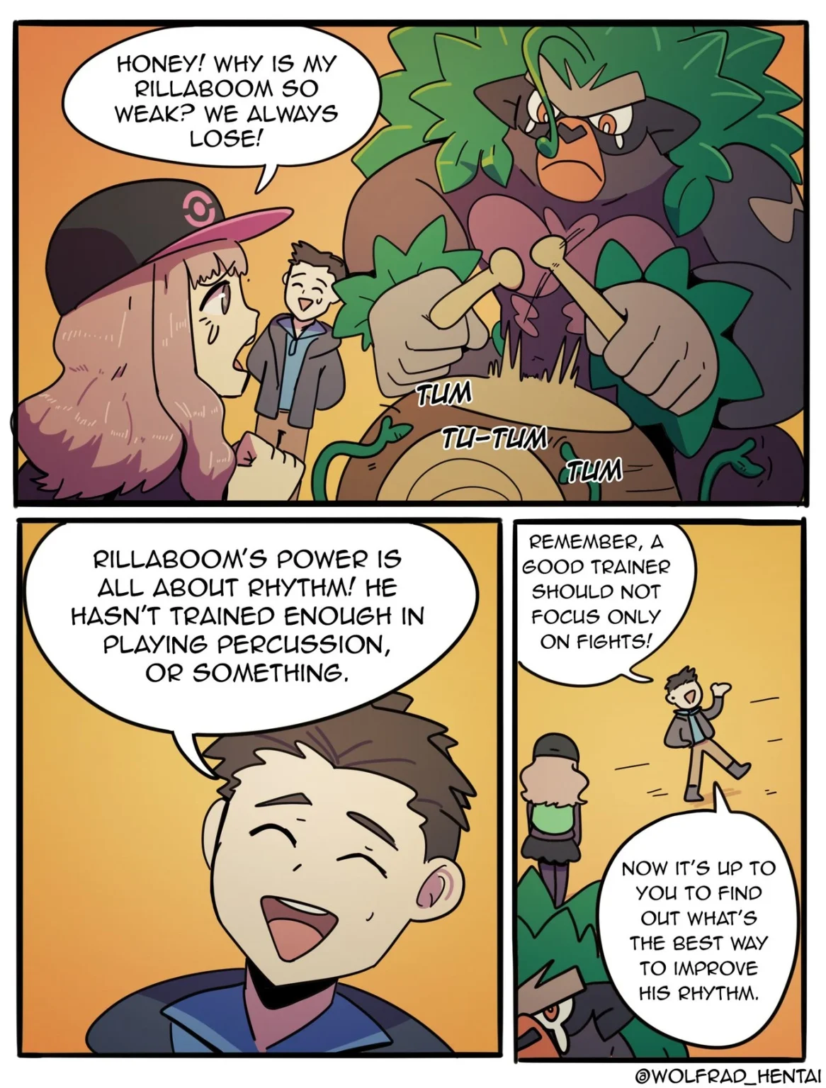 How to train your Rillaboom porn comic picture 1