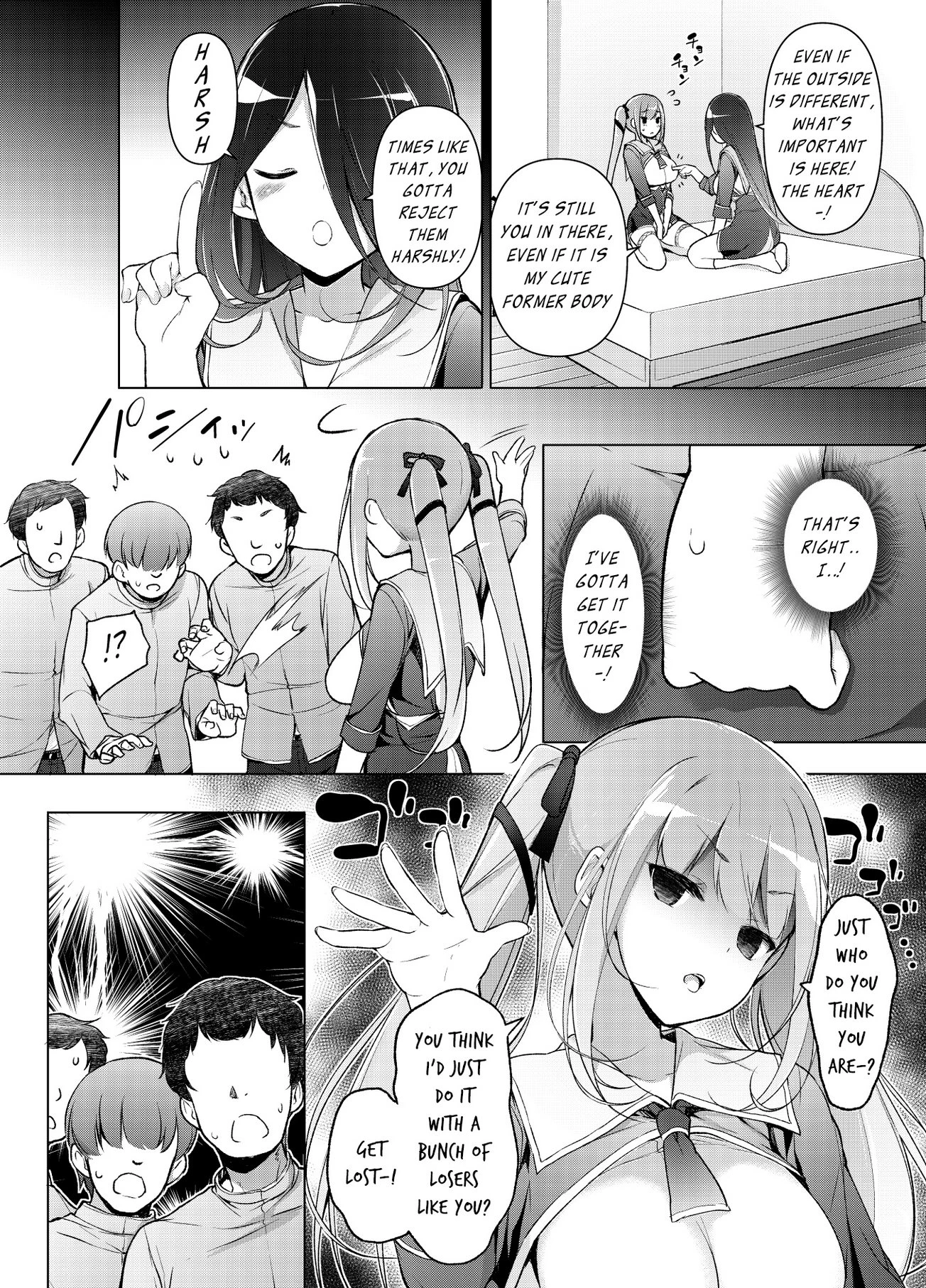 I turned into the Girl who Bullied Me porn comic picture 60