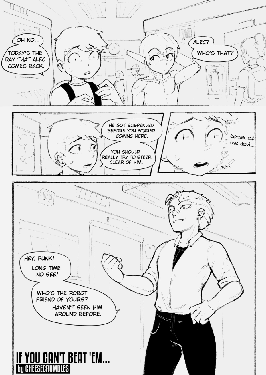 If you can’t beat ‘em... porn comic picture 1