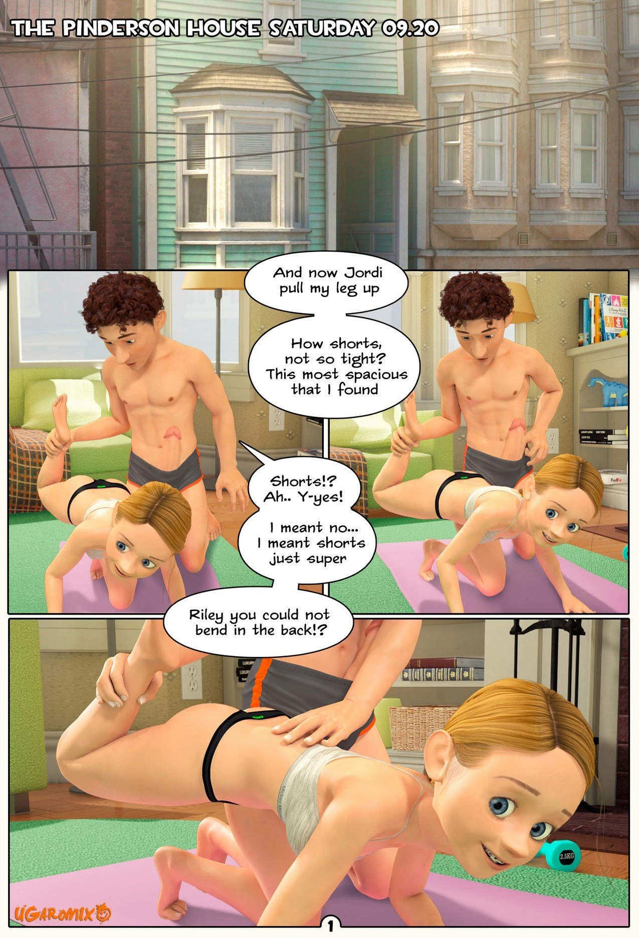 Inside Riley 3. Morning Stretch porn comic picture 2