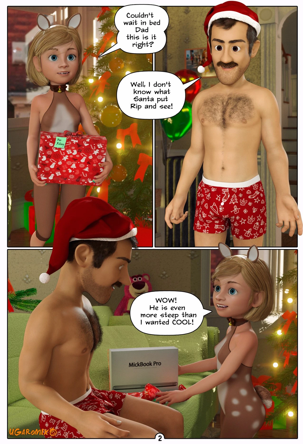 Inside Riley 5. Family Christmas porn comic picture 3