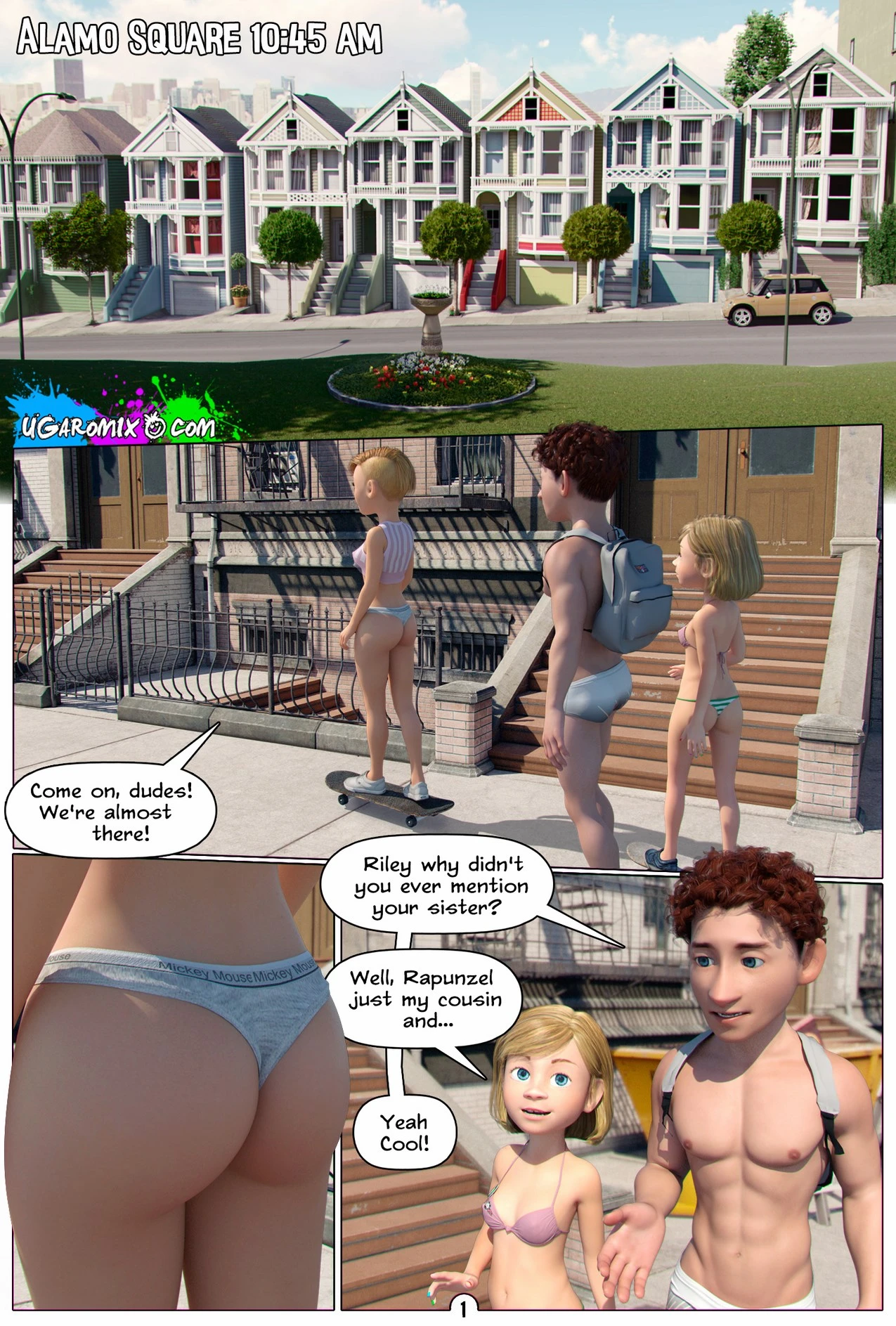 Inside Riley Ep6. In The Park With Rapunzel porn comic picture 2