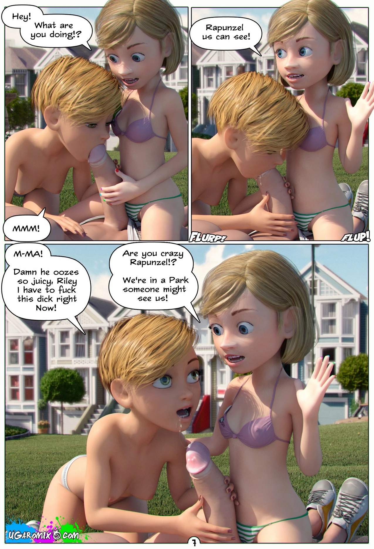 Inside Riley Ep6. In The Park With Rapunzel porn comic picture 8