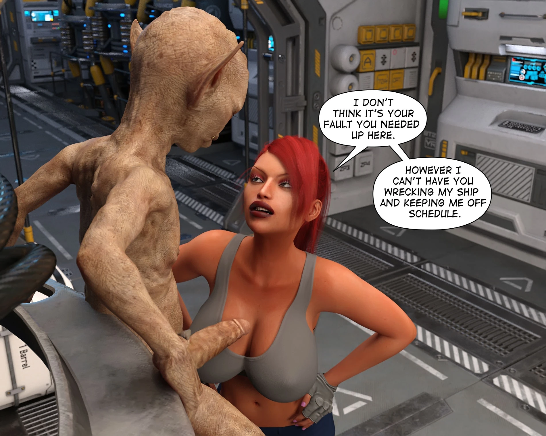 Interspecies Communication: The Stowaway porn comic picture 28