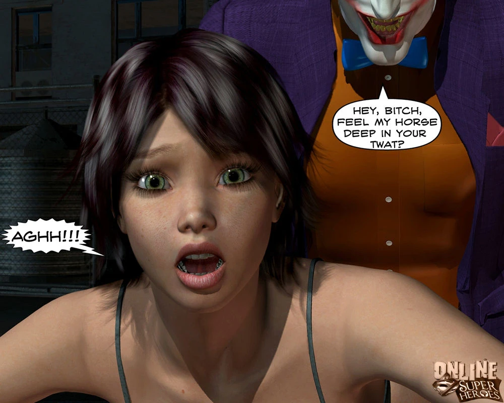 Joker bangs a hot babe in the alley porn comic picture 10