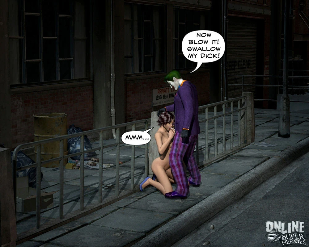 Joker bangs a hot babe in the alley porn comic picture 14