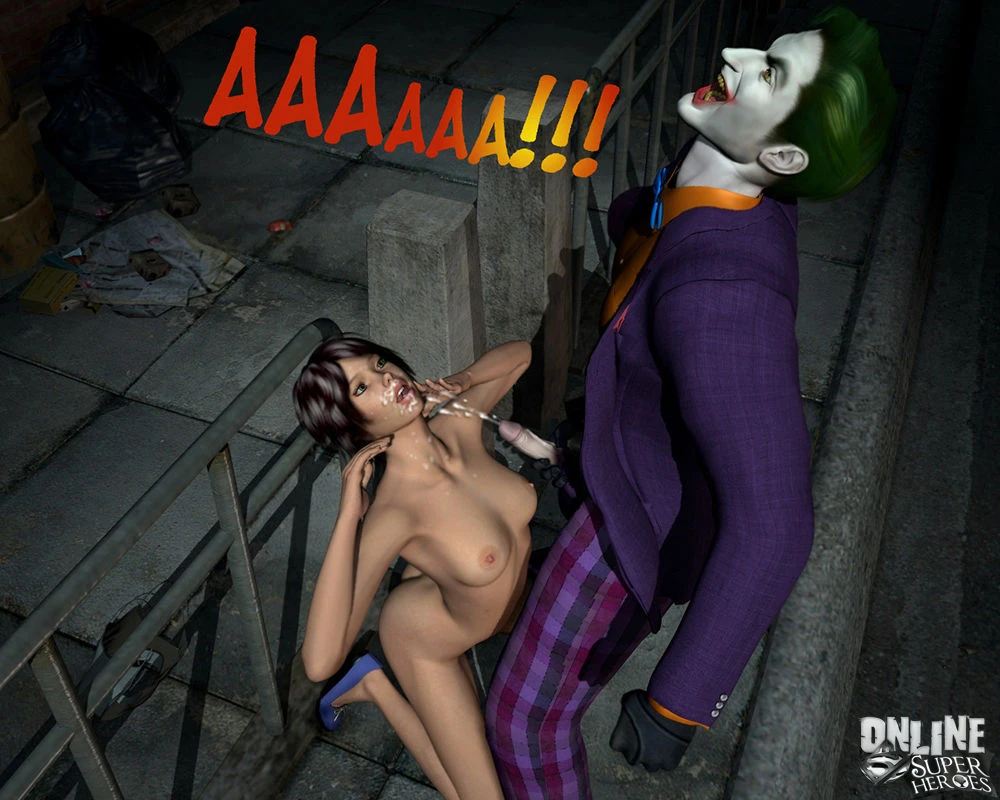 Joker bangs a hot babe in the alley porn comic picture 15