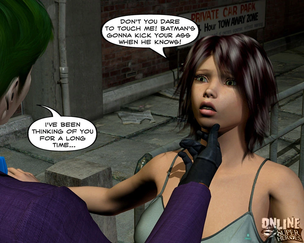 Joker bangs a hot babe in the alley porn comic picture 2