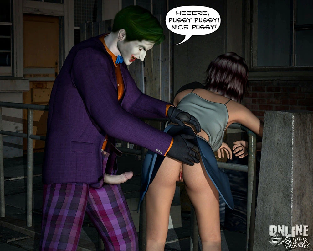 Joker bangs a hot babe in the alley porn comic picture 7