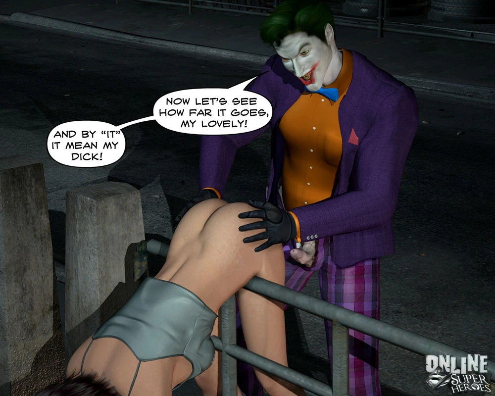 Joker bangs a hot babe in the alley porn comic picture 8