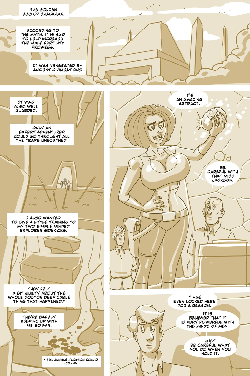 Jungle Jackson and the golden egg porn comic picture 3