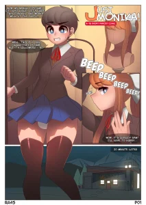 Just Monika! porn comic picture 1