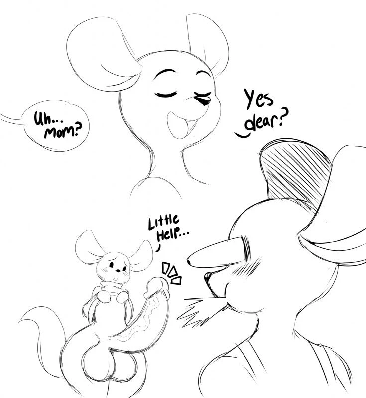 Kanga & Roo porn comic picture 3