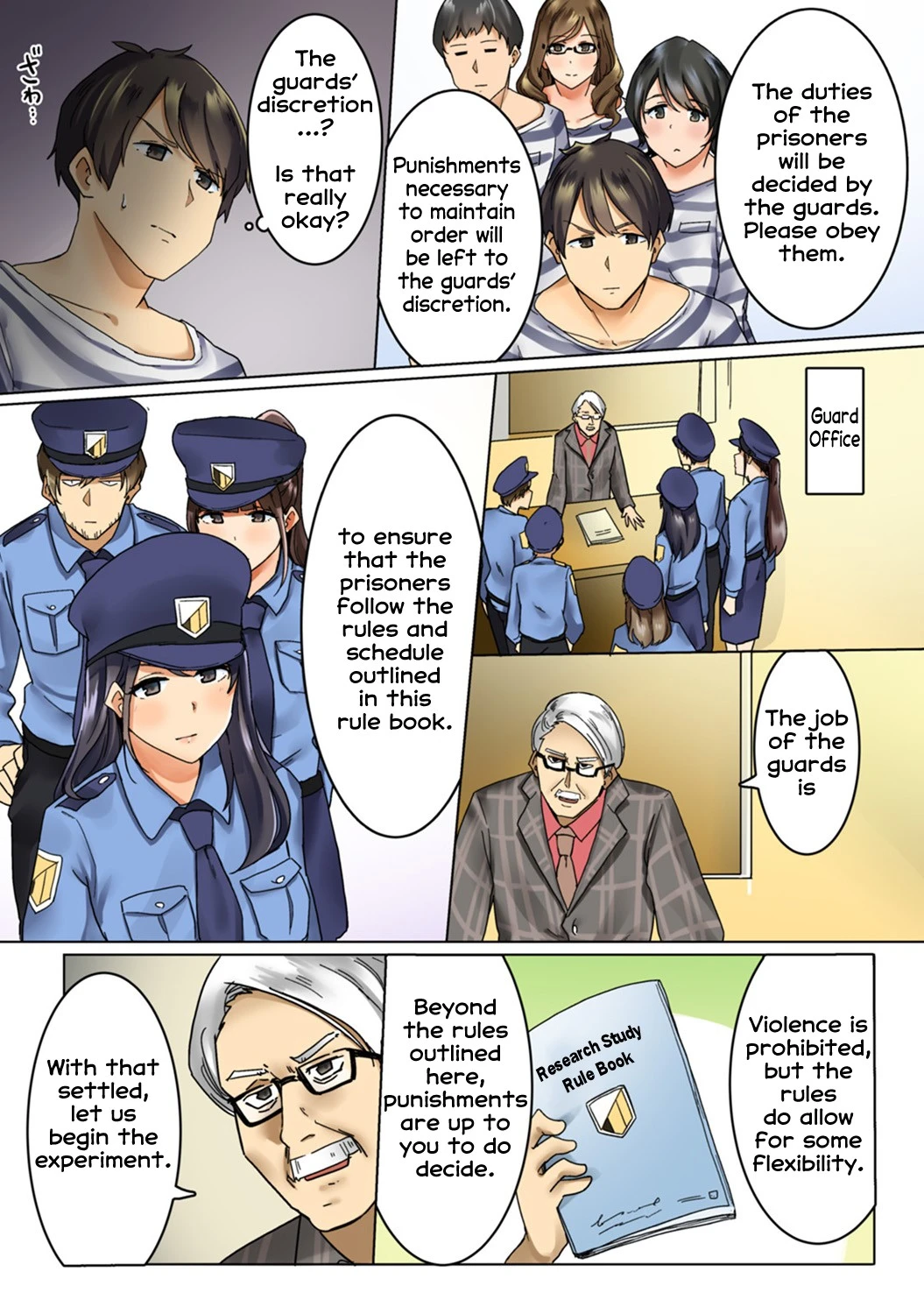 Kangoku Zemi Kanshu ni Zettai Fukujuu o Shiirarete.. porn comic picture 6