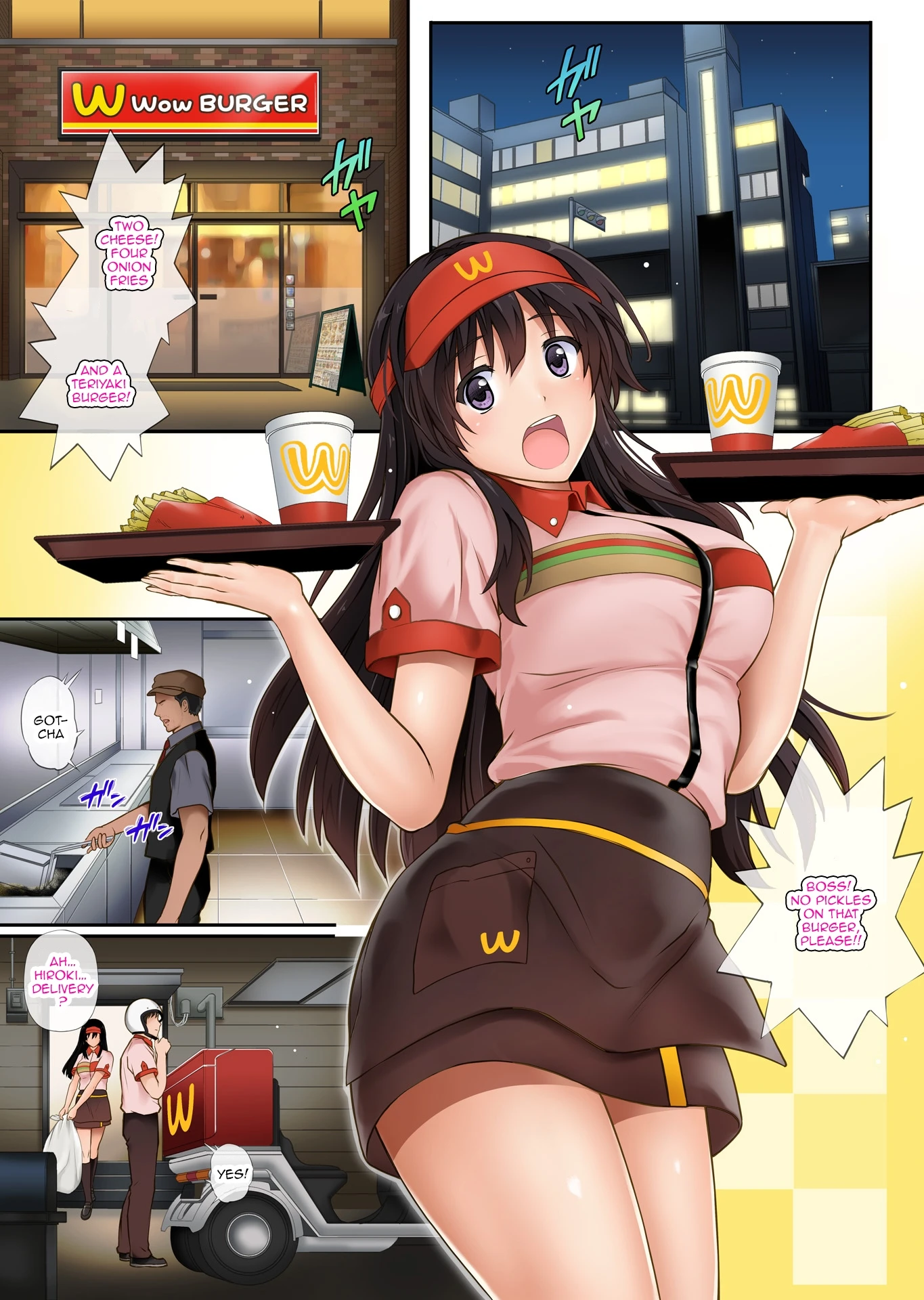 Kare to Watashi to Tenchou no Shinya Kinmu porn comic picture 10