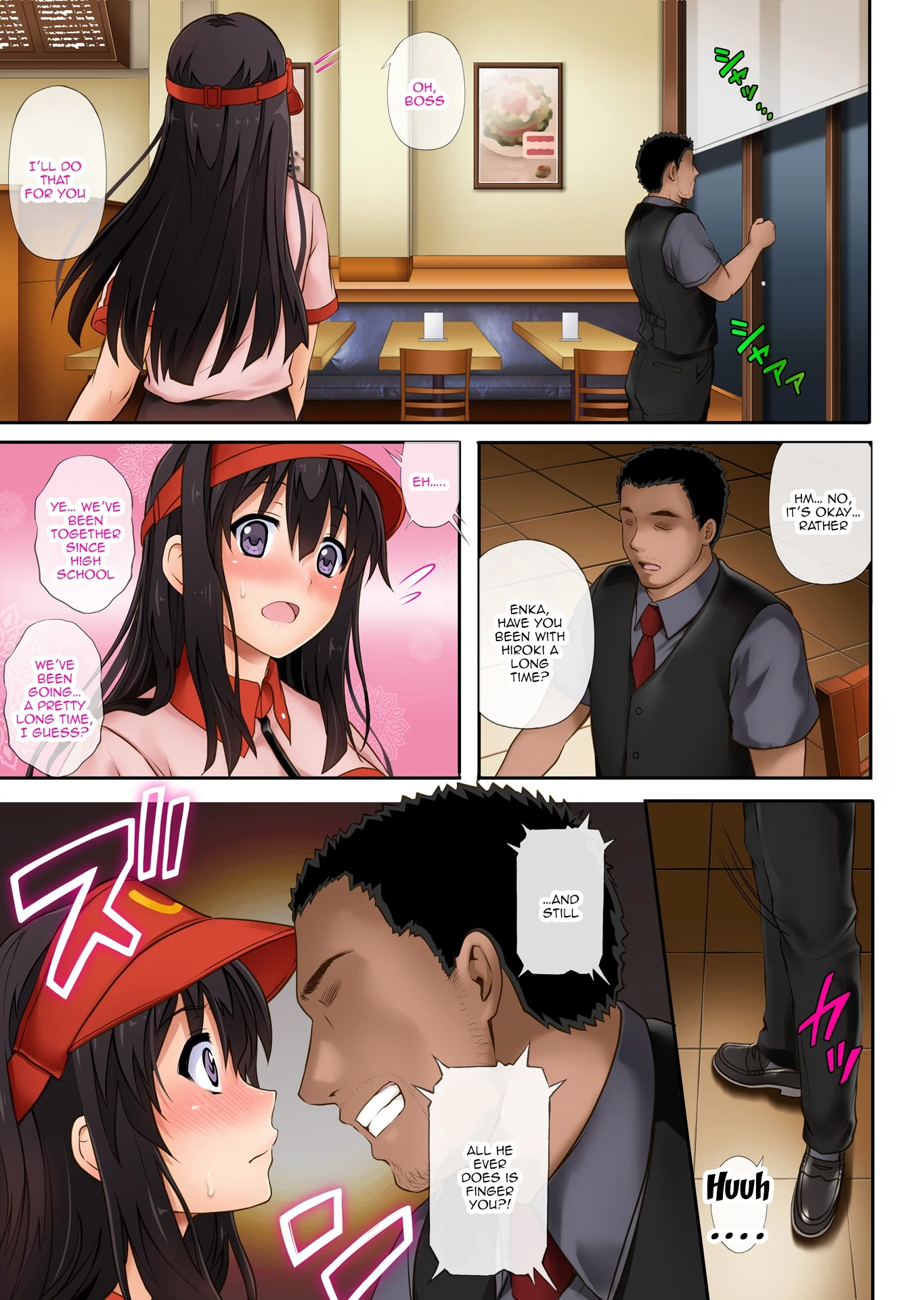 Kare to Watashi to Tenchou no Shinya Kinmu porn comic picture 16