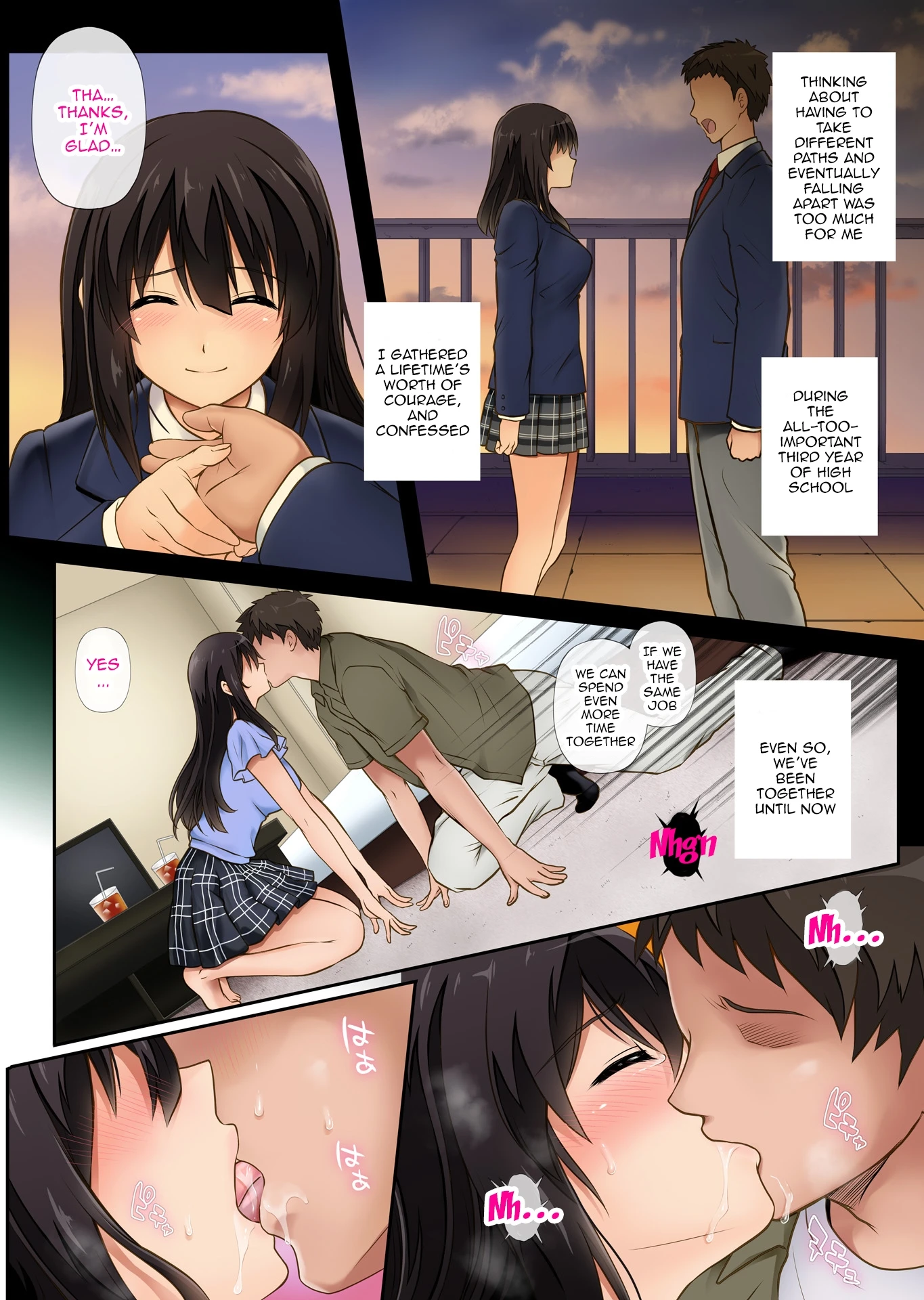 Kare to Watashi to Tenchou no Shinya Kinmu porn comic picture 3