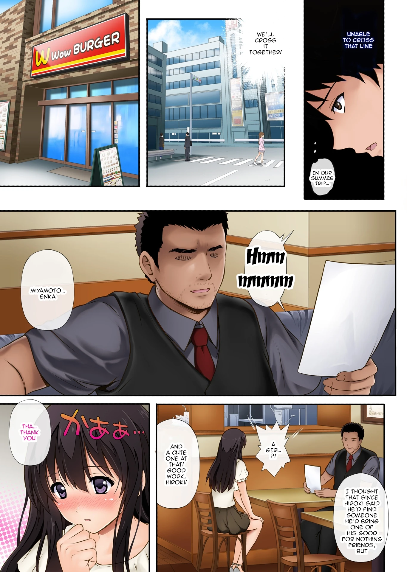 Kare to Watashi to Tenchou no Shinya Kinmu porn comic picture 8