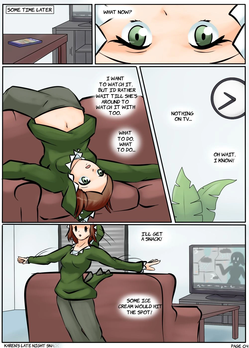 Karen's Late Night Snack porn comic picture 5