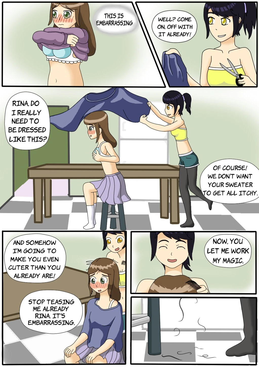 Karen's New Haircut porn comic picture 1