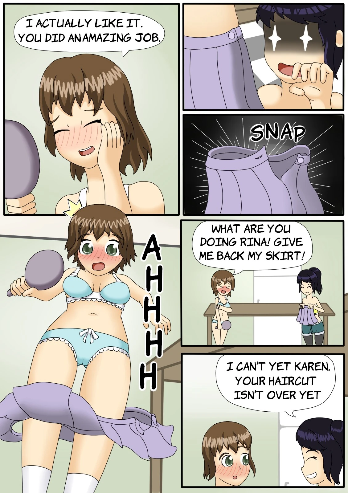 Karen's New Haircut porn comic picture 3