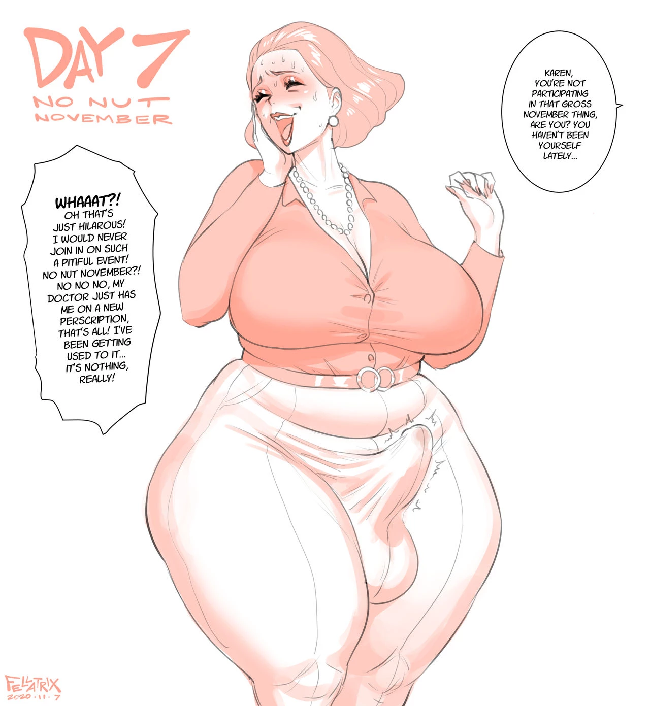 Karen's No Nut November porn comic picture 7