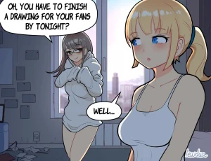 Karen's strapon porn comic picture 1