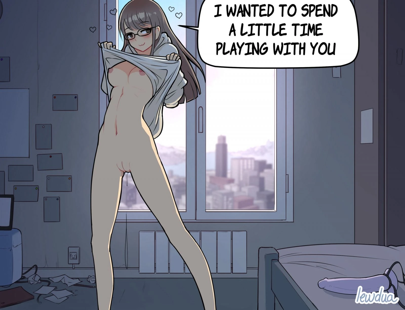 Karen's strapon porn comic picture 2