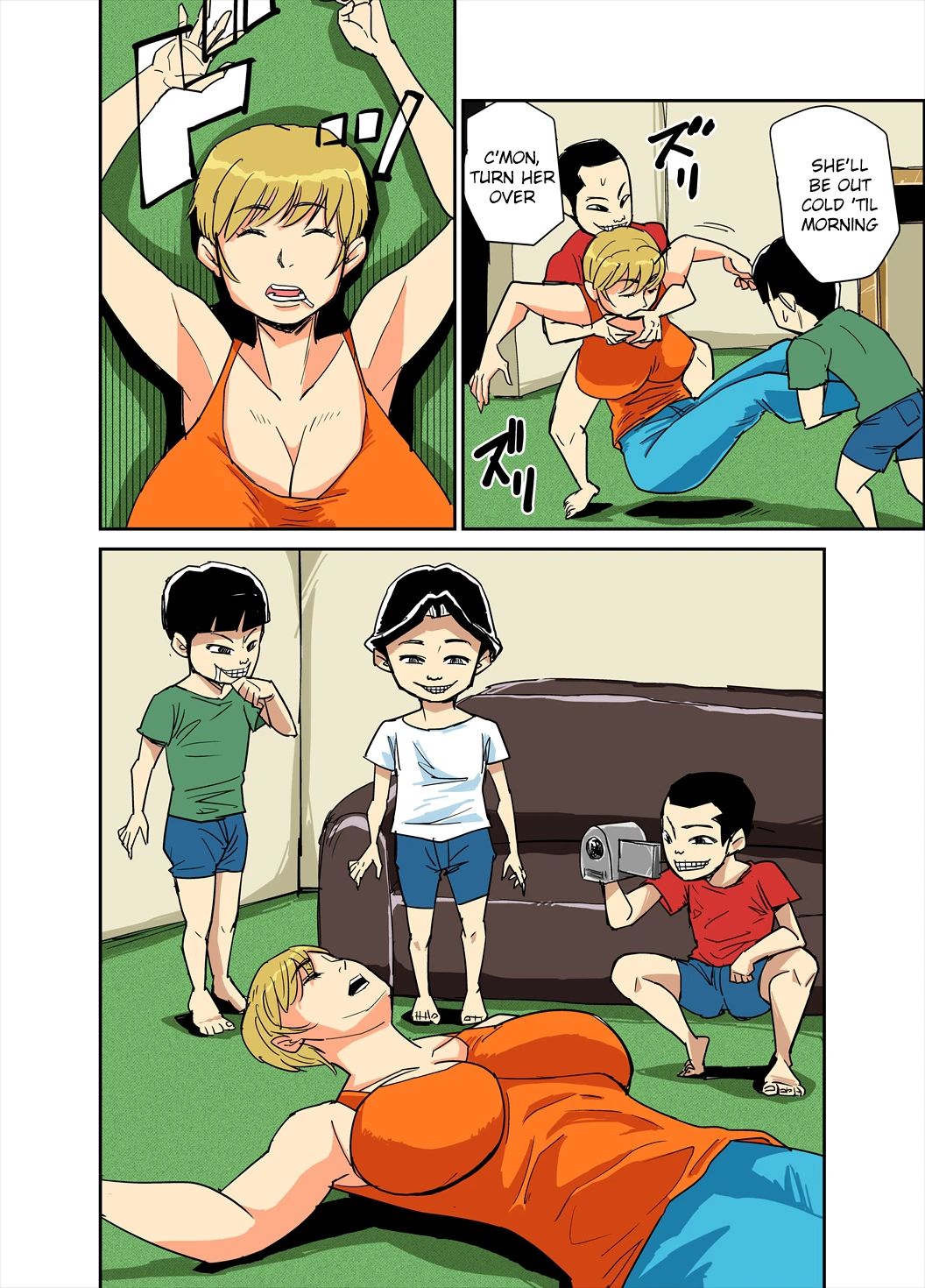 Kazumi to gitei, sono musuko-tachi porn comic picture 10