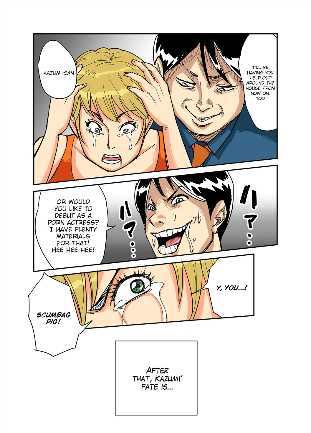 Kazumi to gitei, sono musuko-tachi porn comic picture 33