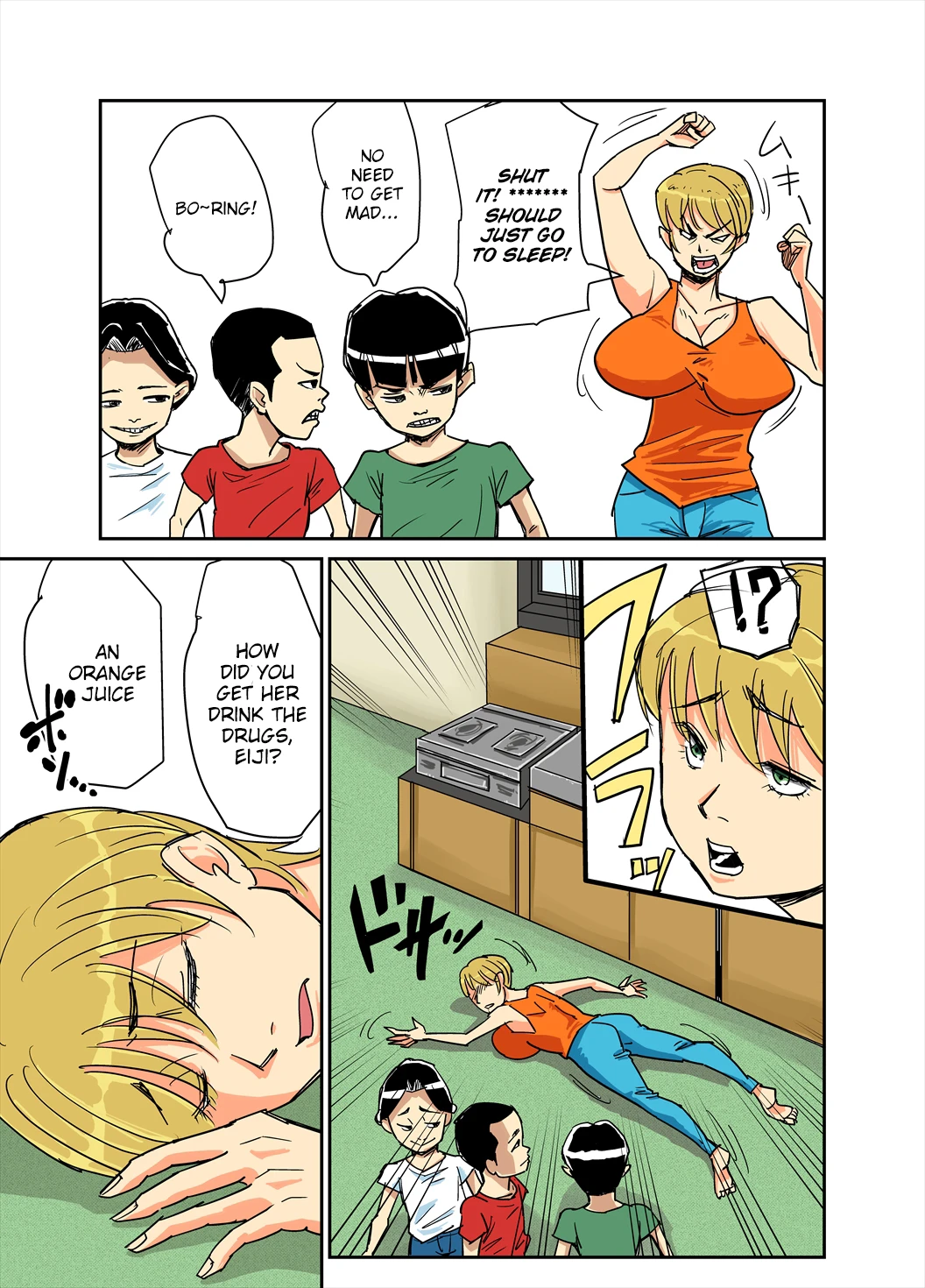 Kazumi to gitei, sono musuko-tachi porn comic picture 9