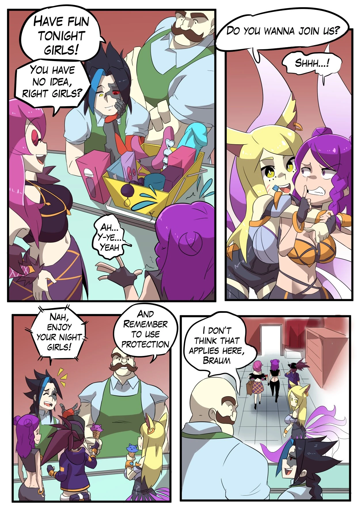 KDA Girls Night porn comic picture 4