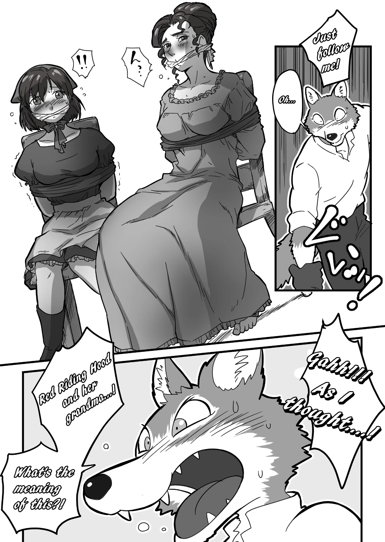 Kemohono Red Riding Hood 2 porn comic picture 12
