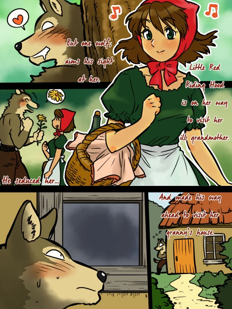Kemohono Red Riding Hood porn comic picture 2