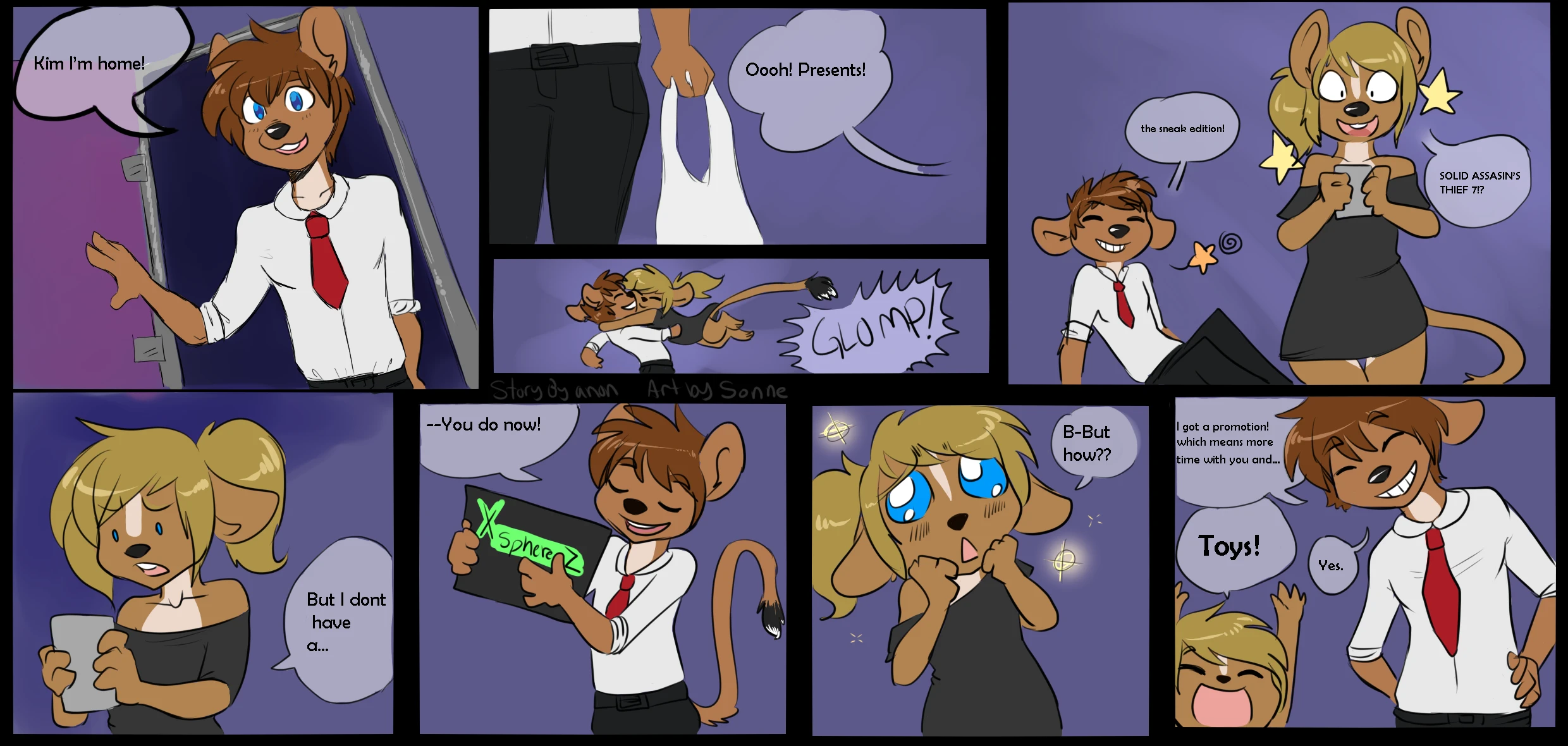 Kim and David porn comic picture 1