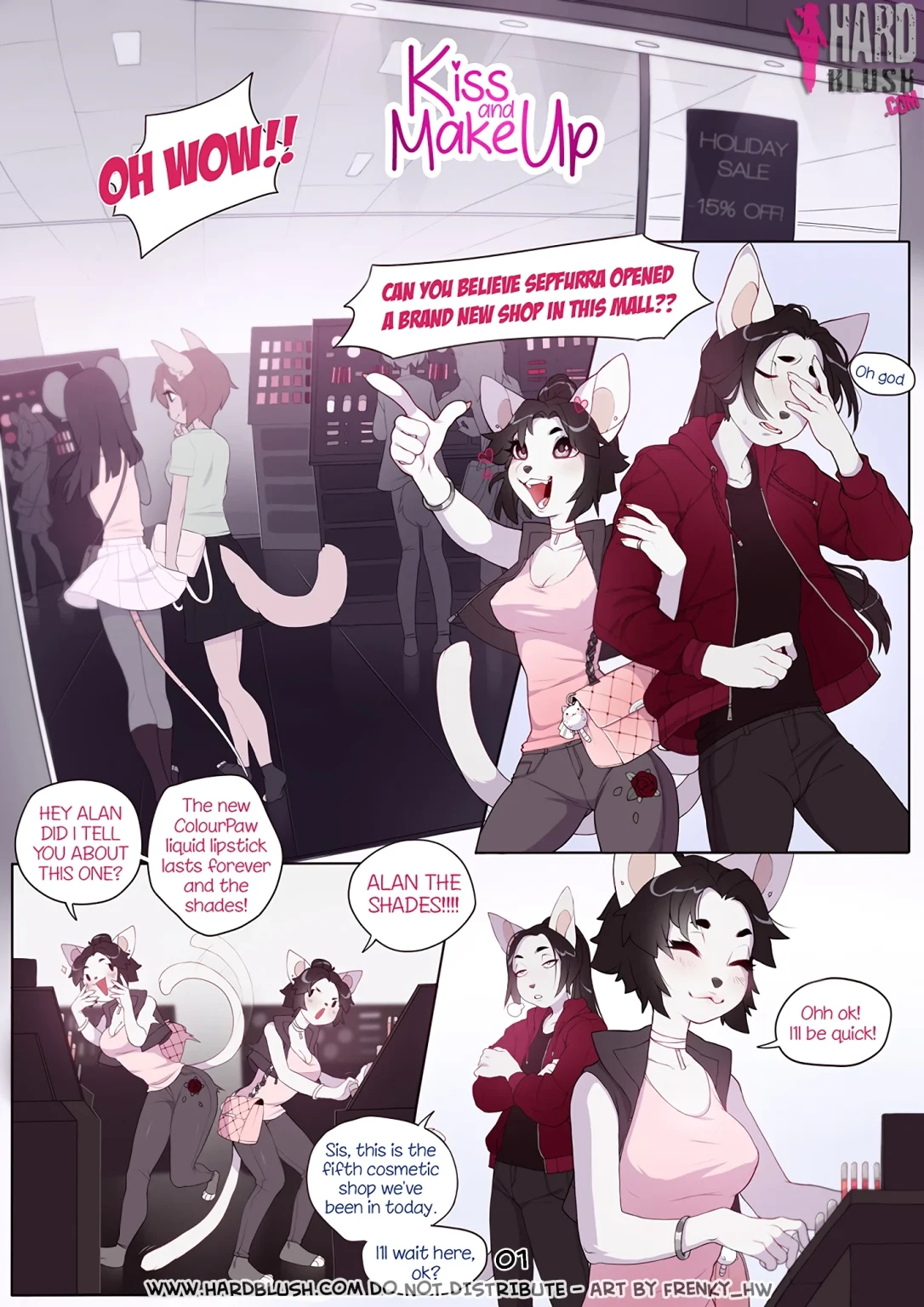 Kiss and makeup porn comic picture 1