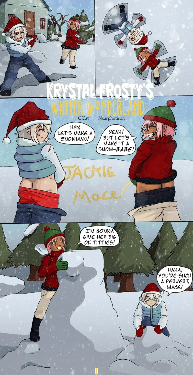 Krystal Frosty's Winter Wonderland porn comic picture 1