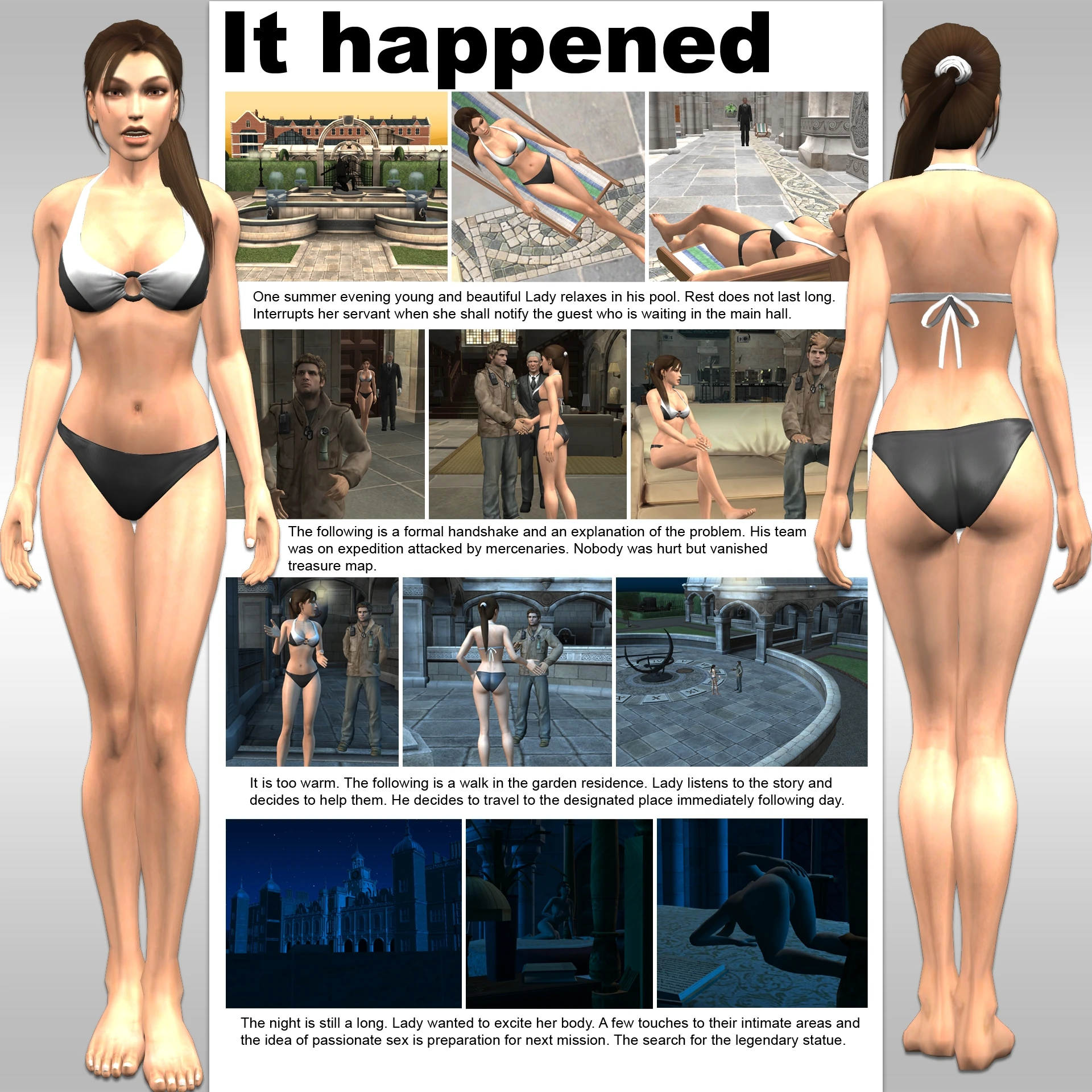 Lady & Stone Statue - Sexual Story Part I porn comic picture 2