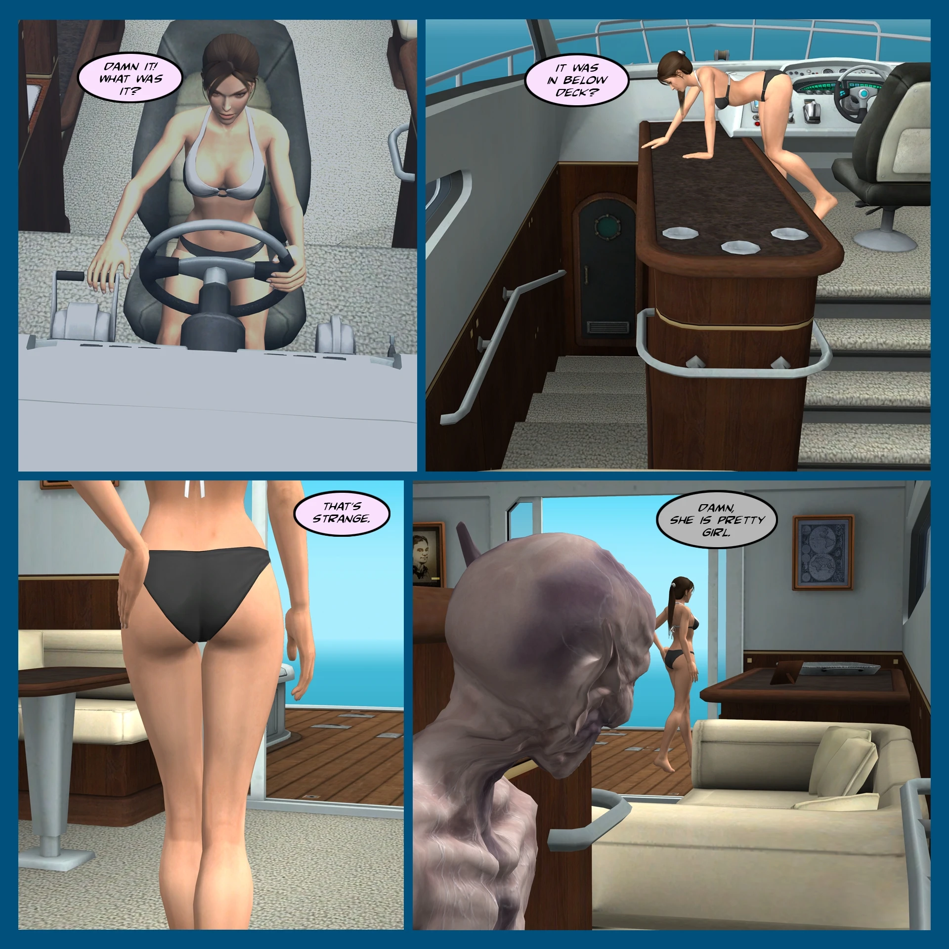 Lady & Stone Statue - Sexual Story Part I porn comic picture 5