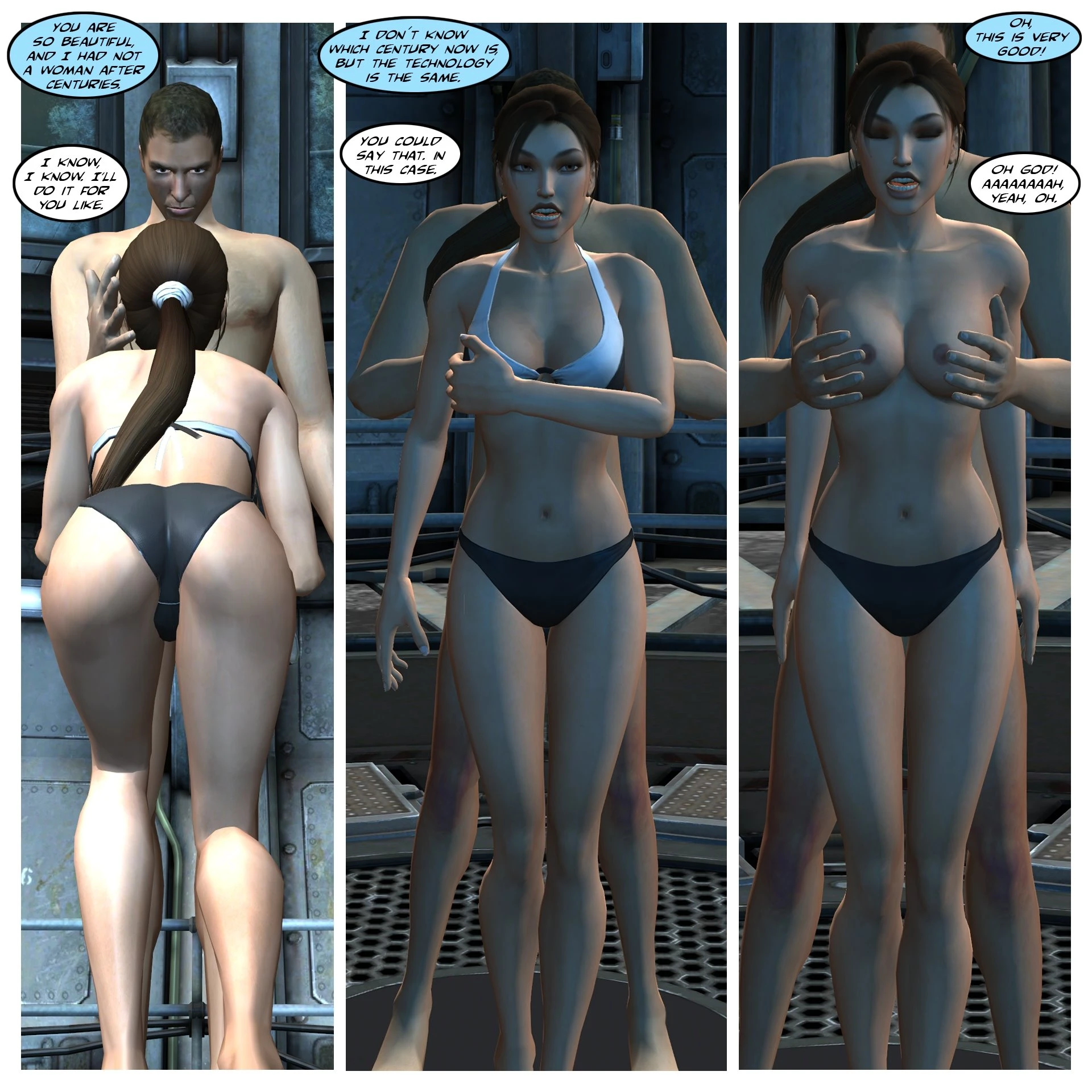 Lady & Stone Statue - Sexual Story Part III porn comic picture 10