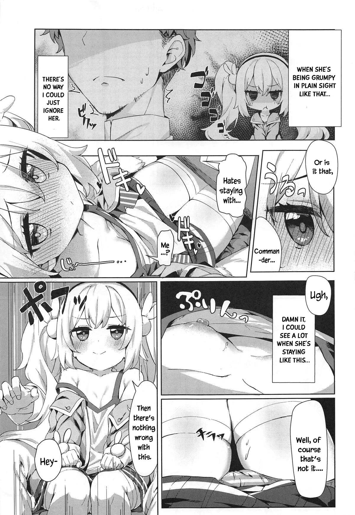 Laffey and Commander Flirt and Have Sex In Their Room porn comic picture 4