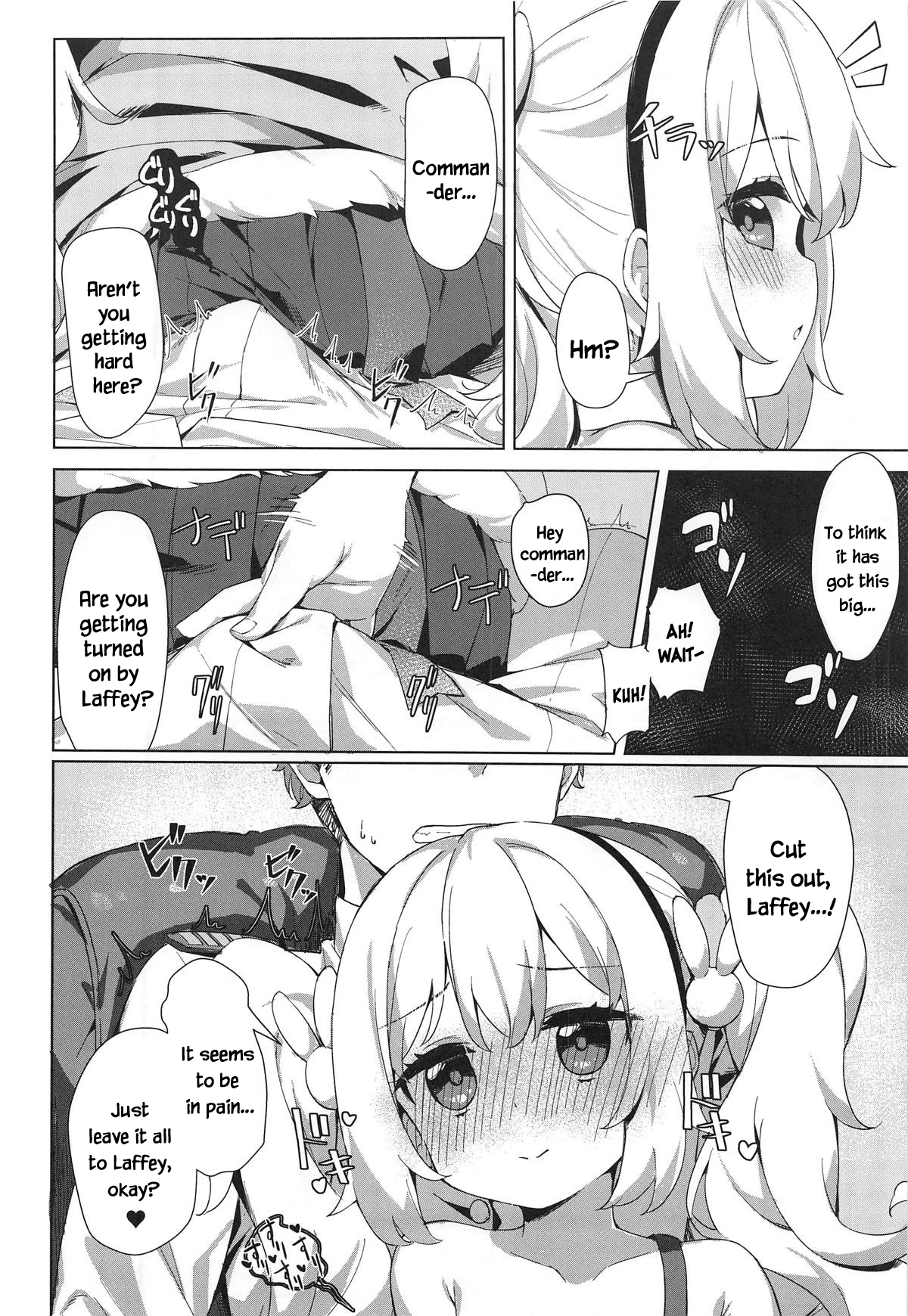 Laffey and Commander Flirt and Have Sex In Their Room porn comic picture 5